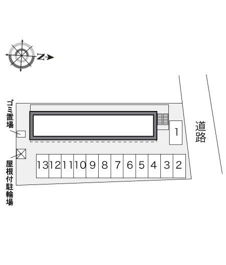 ラフォーレ長野(31233)の駐車配置図