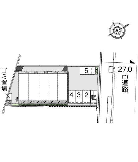 城見橋ハイツ(42475)の駐車配置図