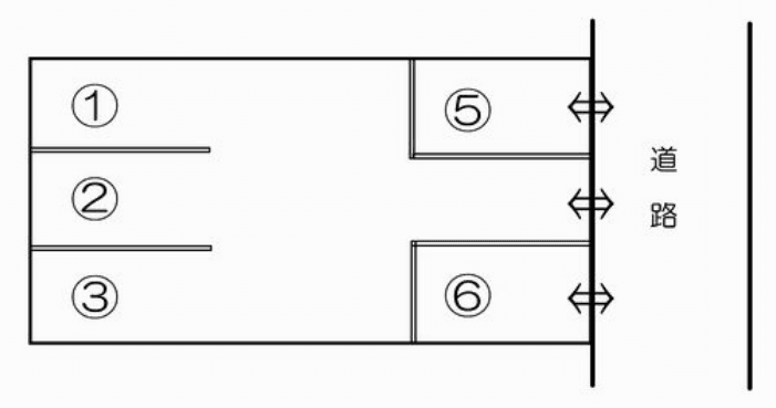 小立野パーキング832（三根パーキング）の駐車配置図