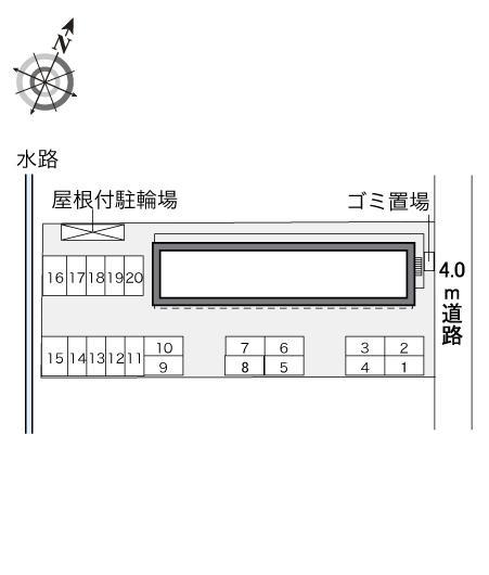 天神(34424)の駐車配置図