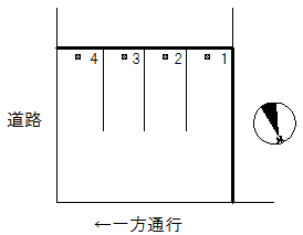 時任町Ｎの駐車配置図
