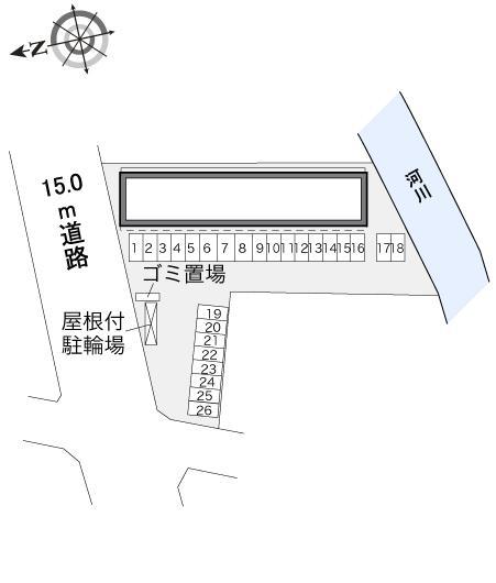 一ツ葉(34484)の駐車配置図