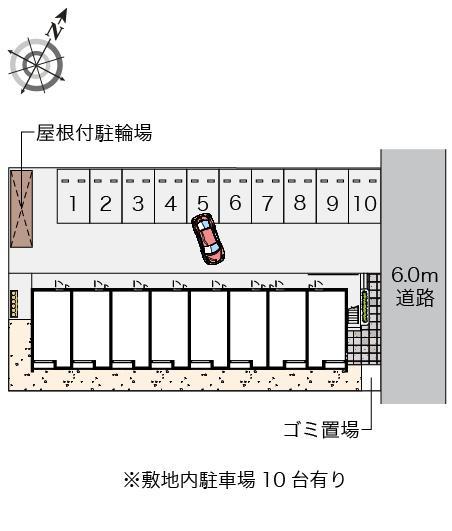 クレイノニュー荒牧町(57209)の駐車配置図