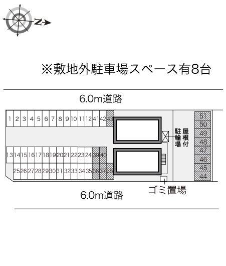 豊見城(28738)　敷地外駐車場の駐車配置図