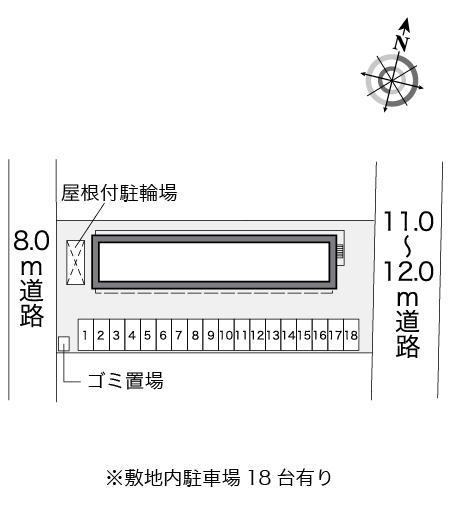 大月Ⅲ(25795)の駐車配置図