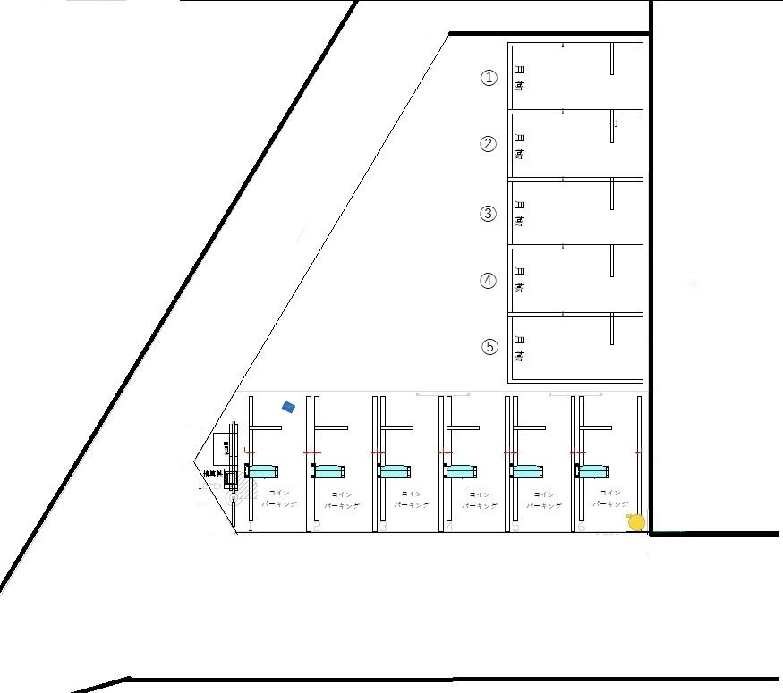 湘南台7丁目駐車場の駐車配置図