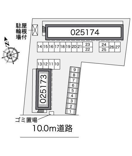 ヴェルドミールⅠ(25173)の駐車配置図