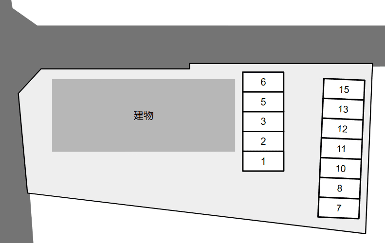プリ―メルⅡ別駐車場の駐車配置図
