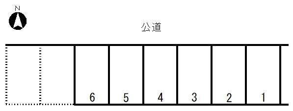 大塚第10駐車場の駐車配置図