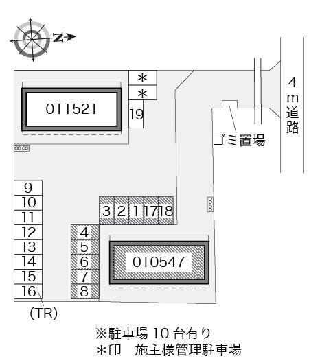 メゾンベール(10547)の駐車配置図