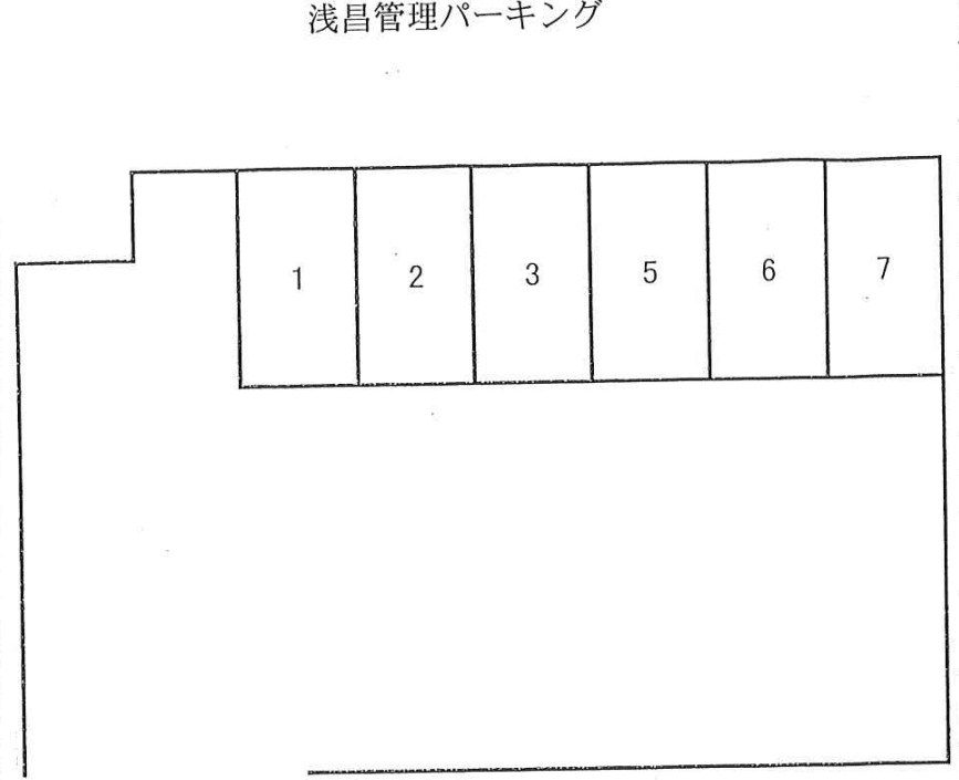 浅昌管理パーキングの駐車配置図
