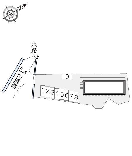 ヴィルヌーブⅡ(18522)の駐車配置図