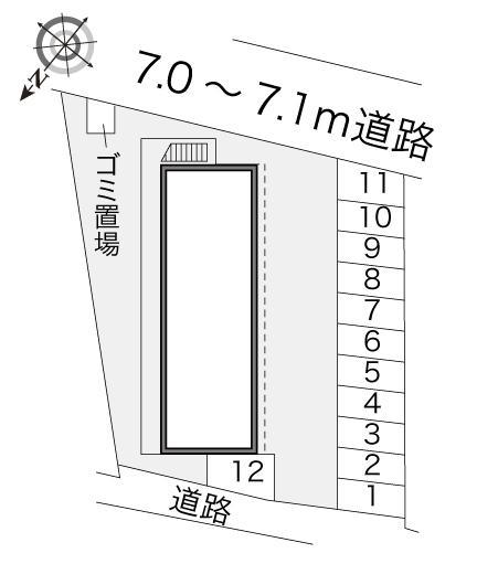 サン平井(18327)の駐車配置図