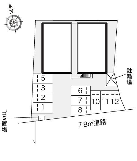 ＨａＲＵⅡ(21043)の駐車配置図