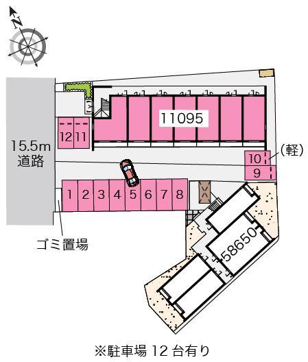 ＩＲＩＥ(11095)の駐車配置図