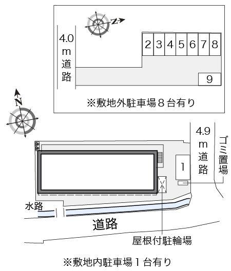 千々川(33072)の駐車配置図