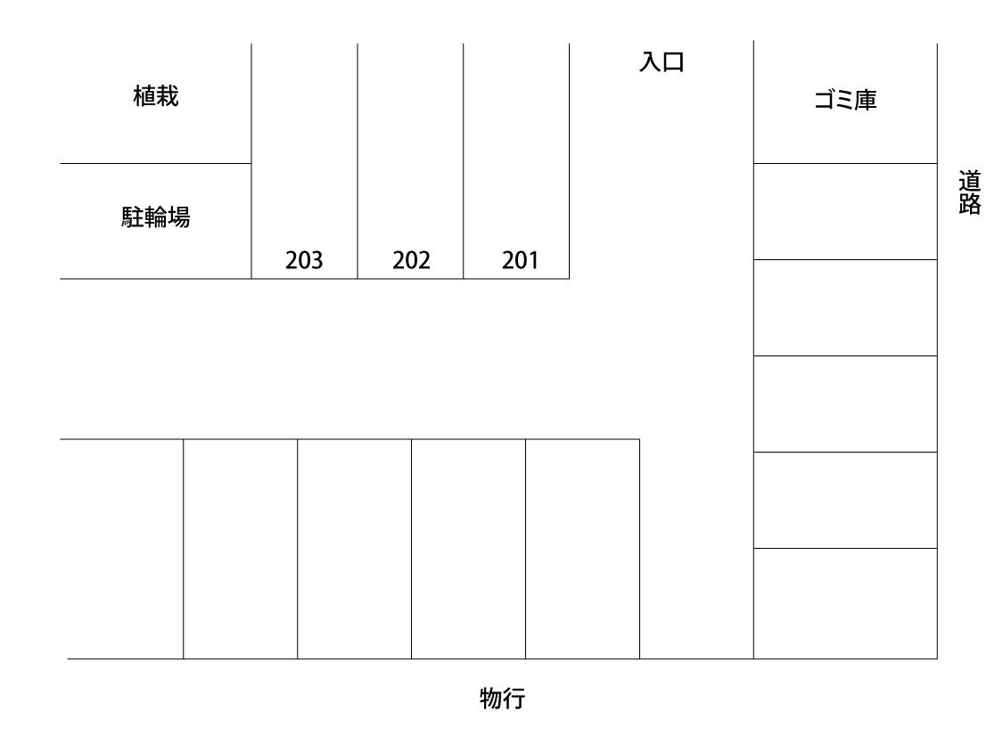ｴｸｾﾙ和白の駐車配置図