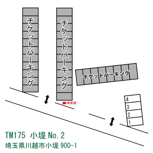 TERIOSMONTHLY175小堤No.2の駐車配置図