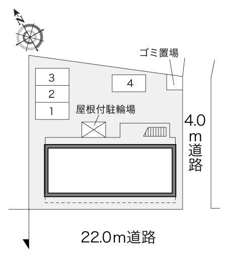 ぷれみーるキティ(23738)の駐車配置図