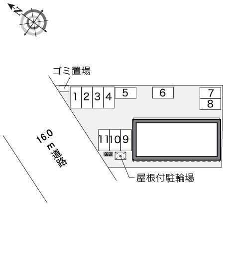 コンフォール(32234)の駐車配置図
