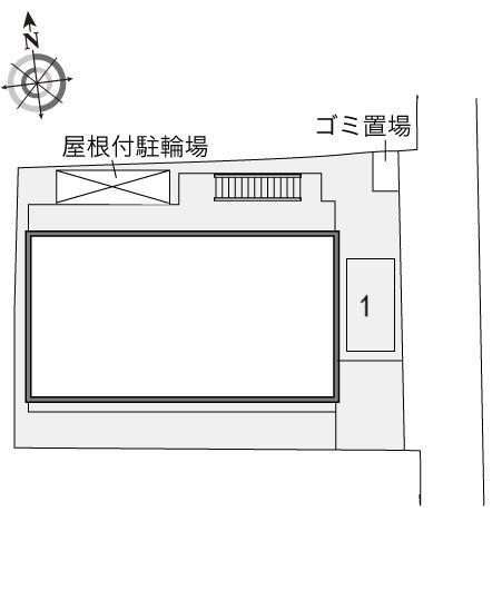 コンフォート小松(24070)の駐車配置図