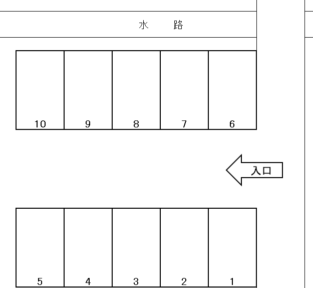 河本パーキングの駐車配置図