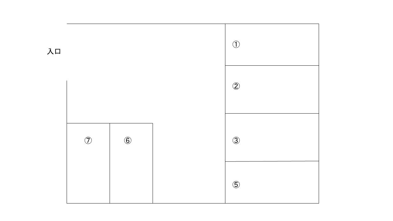 南万々Nパーキングの駐車配置図