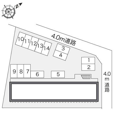 オリエンタル(22856)の駐車配置図