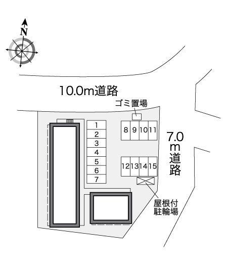 二川(25572)の駐車配置図