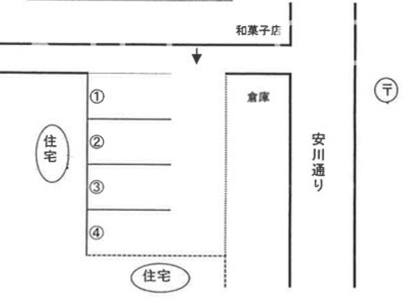 メープルパーキング1288の駐車配置図