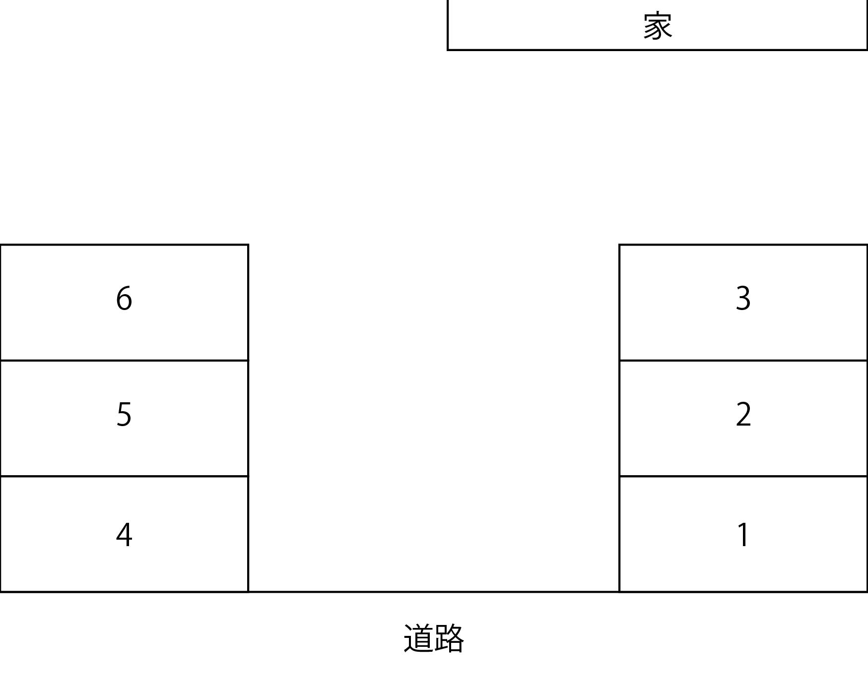 PD千代田6丁目駐車場の駐車配置図
