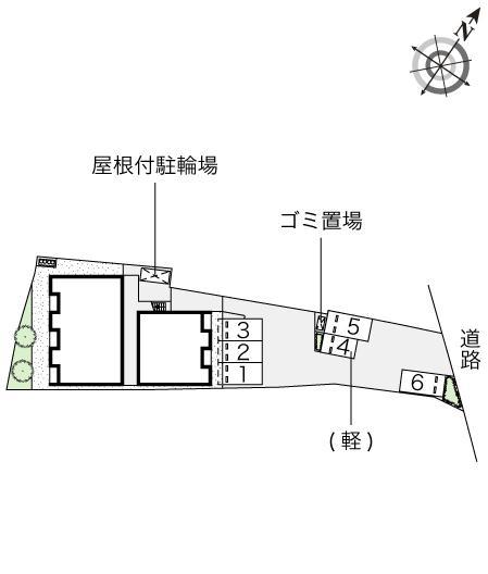 エルデ古田(54262)の駐車配置図