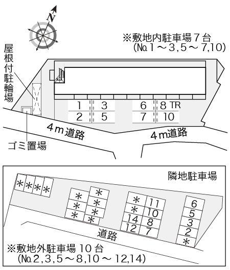 藤(11388)の駐車配置図