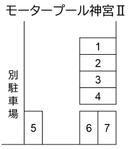 モータープール神宮Ⅱの駐車場