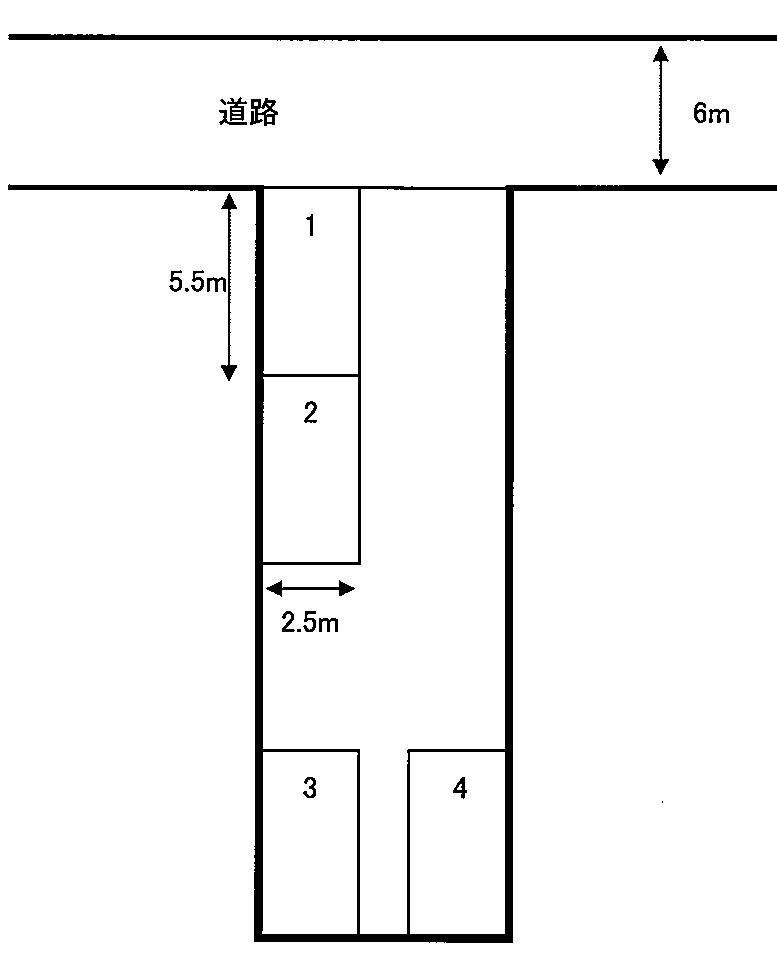 新小路駐車場の駐車配置図