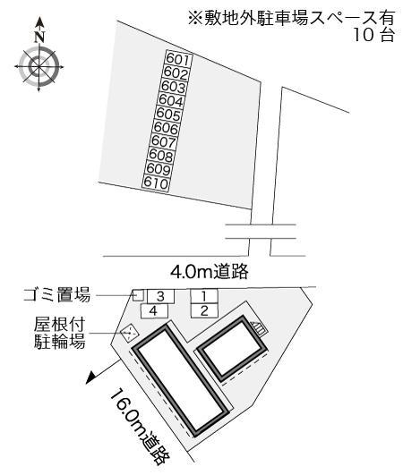 源(22789)　敷地外駐車場の駐車配置図