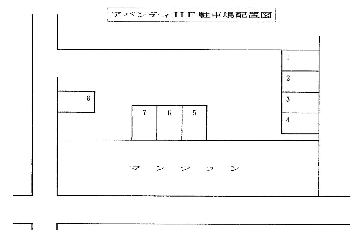 アバンティH・Fの駐車配置図