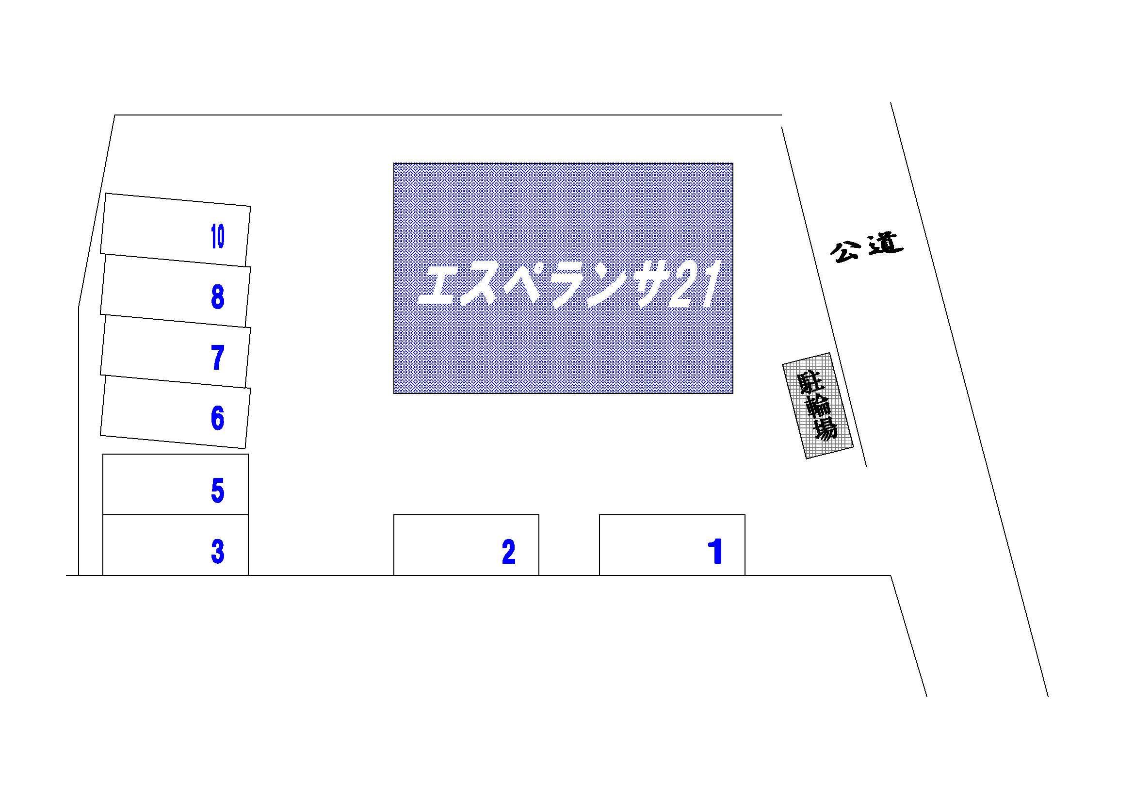 エスペランサ２１駐車場の駐車配置図