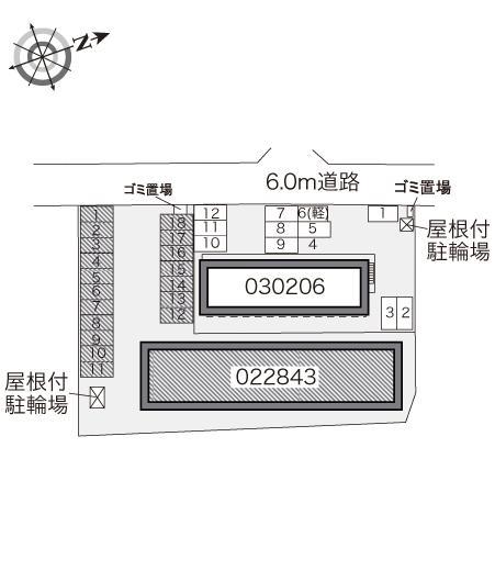 スーパーフラッシュ(22843)の駐車配置図