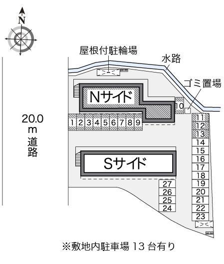 Ｎサイド(19315)の駐車配置図