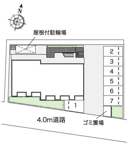 丹比多治井荘(43443)の駐車配置図