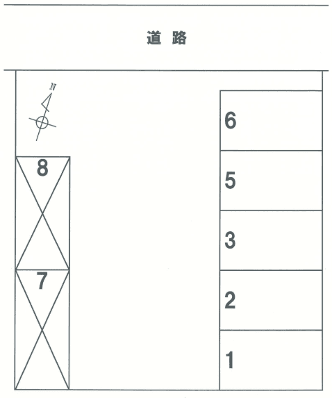 東伊場２丁目パーキングの駐車配置図