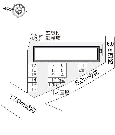 ドリム　キャッスル(28242)の駐車配置図