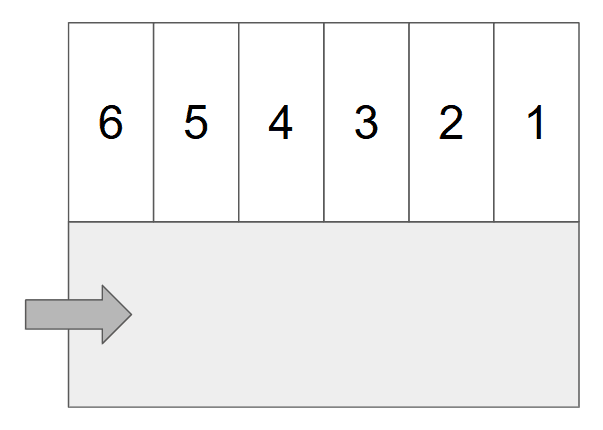 初田パーキングの駐車配置図