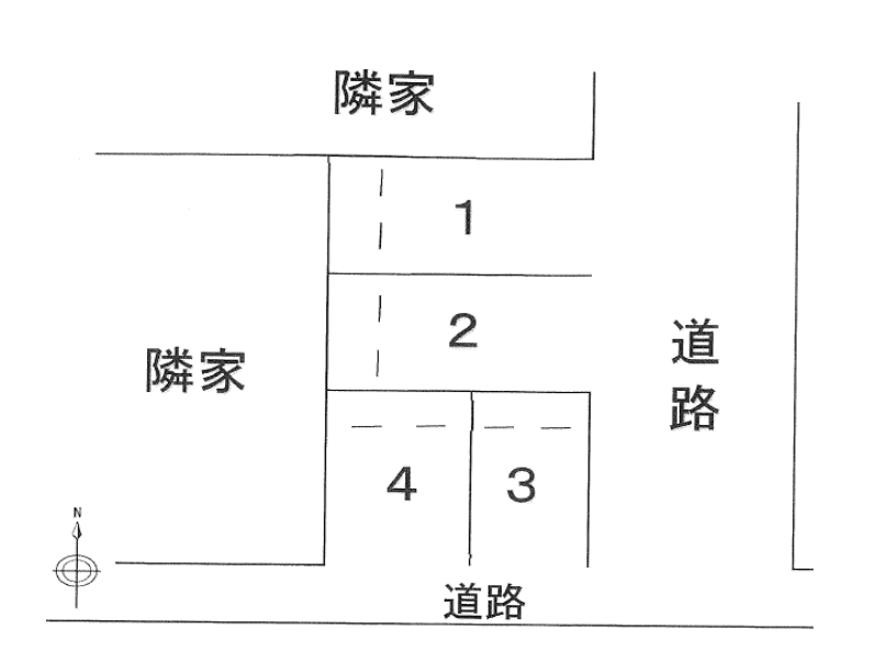 氷川町2175駐車場の駐車配置図