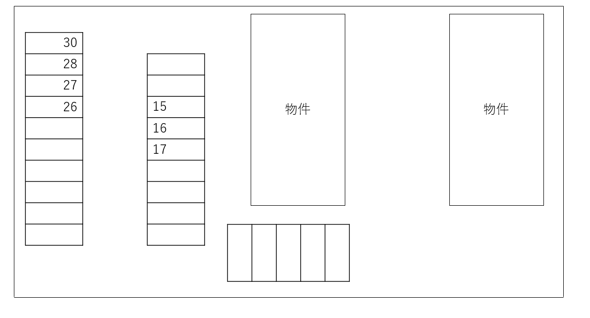 Swllowtil　Ⅰ・Ⅱ別駐車場の駐車配置図