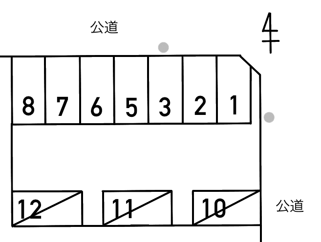 212八家町１丁目の駐車配置図