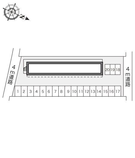 レザン(15587)の駐車配置図