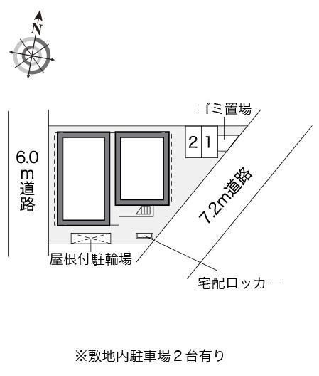 中央林間(21626)の駐車配置図