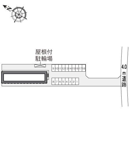 めるすぃーⅡ(24578)の駐車配置図